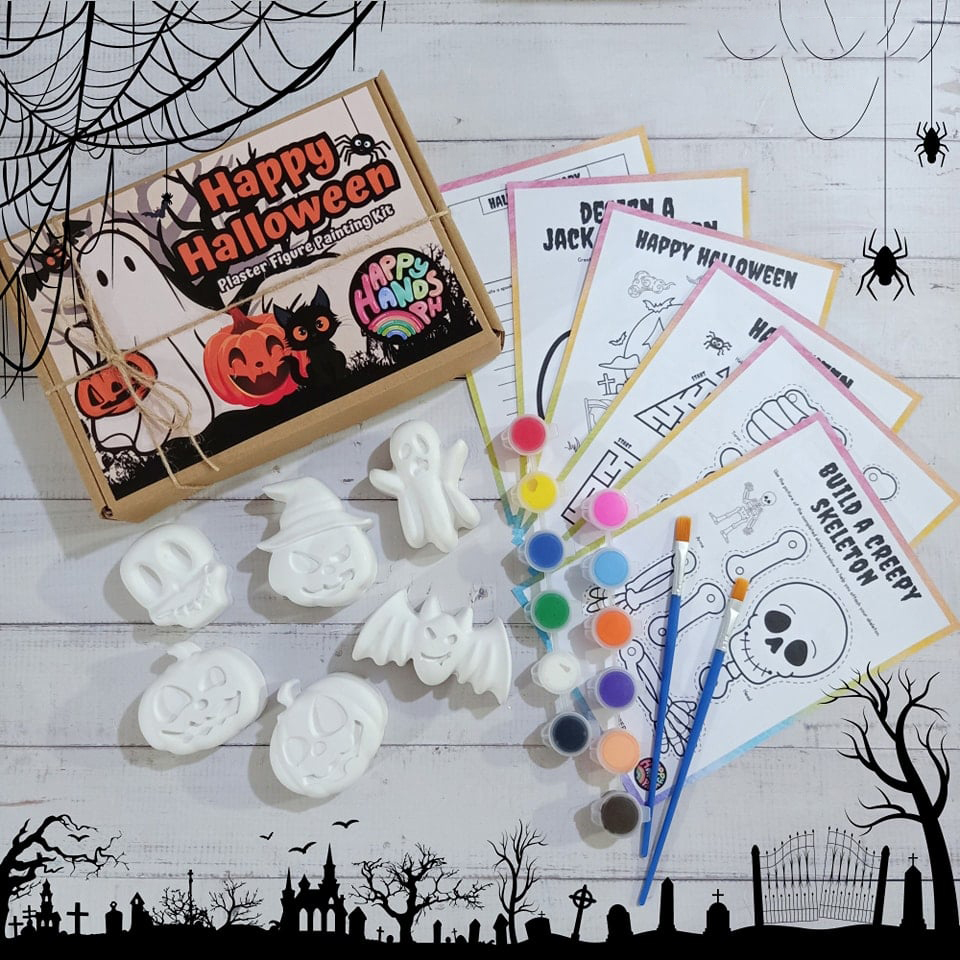 Halloween Plaster Figure Painting Kits 6