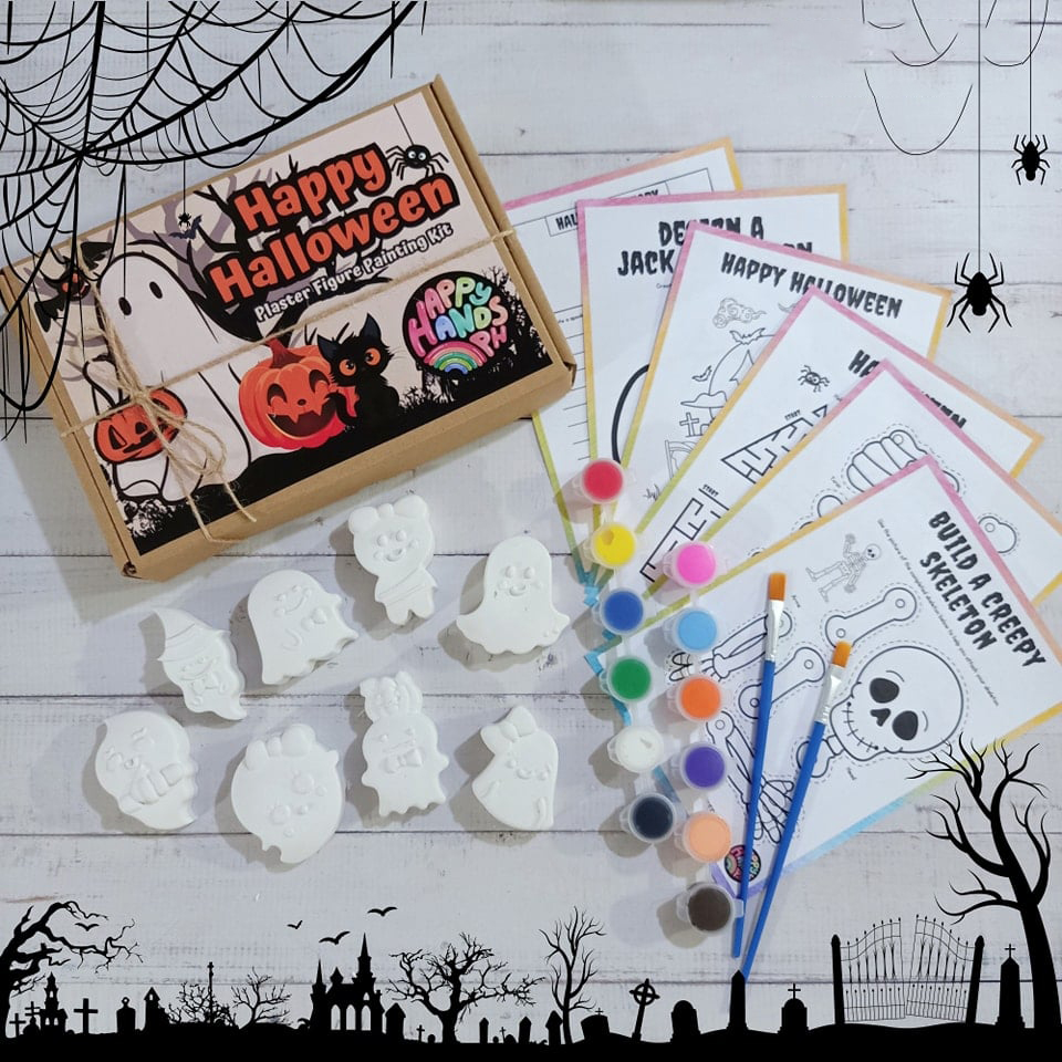 Halloween Plaster Figure Painting Kits 4